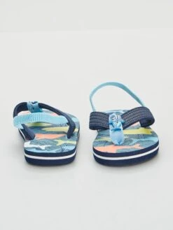 Tongs De Plage En Textile -Kiabi tongs de plage en textile bleu ald11 1 frb3