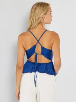 Kiabi -Kiabi top a fines bretelles bleu ato74 1 frb2