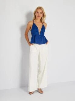 Top à Fines Bretelles -Kiabi top a fines bretelles bleu ato74 1 frb3 1