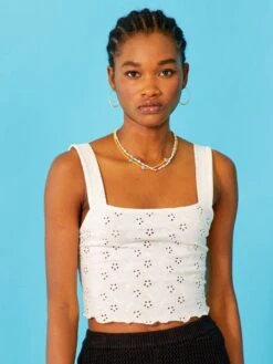 Top Avec Broderies Anglaises -Kiabi top avec broderies anglaises blanc aad32 1 frb4