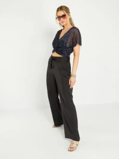 Top Court En Maille Plissée 6 Top Court En Maille Plissée -Kiabi top court en maille plissee violet auo07 2 frb2