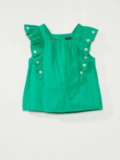 Top En Popeline -Kiabi top en popeline vert zq435 2 frb4