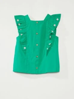 Top En Popeline -Kiabi top en popeline vert zq435 2 frb5 1