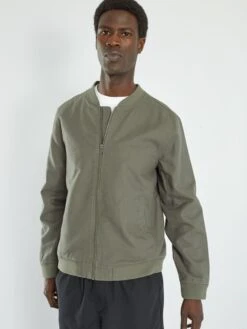 Veste Bomber Avec Lin -Kiabi veste bomber avec lin kaki zq380 1 frb3